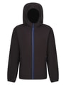 Heren Hooded Fleece Vest Regatta TRF690 zwart-new royal